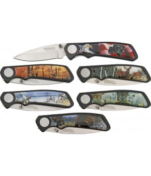 American Hunter Wildlife Six Piece Pocket Knife Set