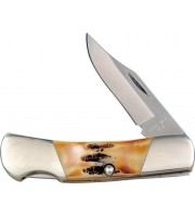 Bear & Son Executive Lockback Stag Bone