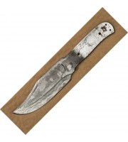 Knife Blade Damascus Clip Blade - Factory Second