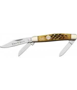 Boker Med Stockman Brown Bone 3 3/8