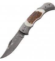 Boker Plus Stag Damascus Lockback