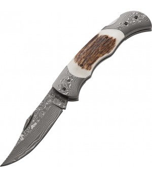 Boker Plus Stag Damascus Lockback