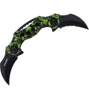 Black Legion Green Eyed  Double Assist Kerambit