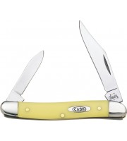 Case Pen Knife Yellow Synthetic Handles