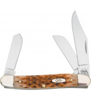 Case Large Stockman Amber Bone6347SS pattern