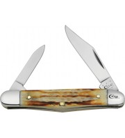 Case Half Whittler Deep Canyon Canyon Jigged Burnt Natural Bone