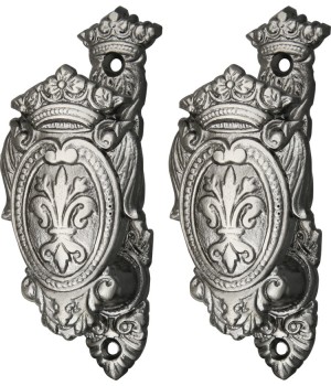 China Fleur de lis Shield Gun and Sword Holder