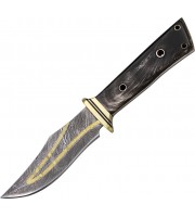 Damascus Hunter Black Horn