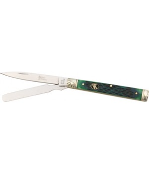 Frost Steel Warrior Doctor's Knife W/Spatula Dark Green 3 3/4