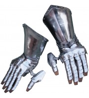 Get Dressed For Battle Articulated Steel Gauntlets