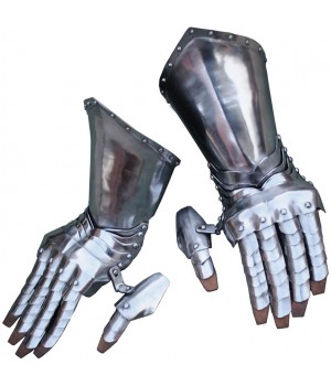 Get Dressed For Battle Articulated Steel Gauntlets