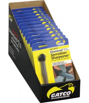 Gatco Diamond Tri-Seps®Diamond Serration Knife Sharpener Twelve Pack