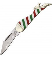 Rough Rider Leg Knife Merry Christmas 
Peppermint Series