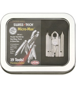 Swiss Tech Micro-Max
19-in-1 Pocket Tool Kit for Keyrings