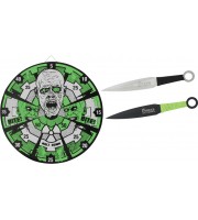 Tomahawk Zombie Target with 12 
Throwing Knives