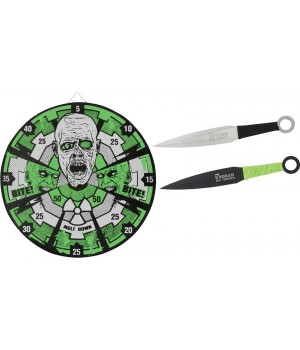 Tomahawk Zombie Target with 12 
Throwing Knives