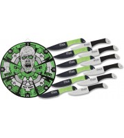 Tomahawk Zombie Target 
with 12 Throwing Knives