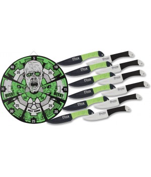 Tomahawk Zombie Target 
with 12 Throwing Knives