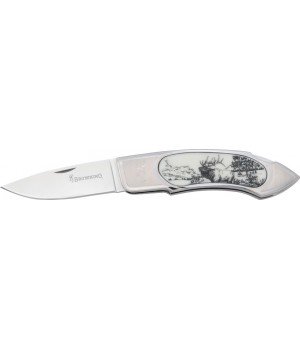 Browning Elk Scrimshaw Lockback