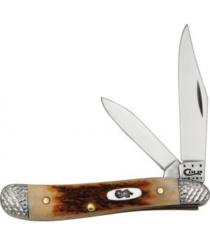 Case Peanut Red Stag Worked Bolster Series