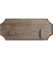 Walnut Bowie Wall Plaque