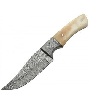 Damascus Clip Point Hunter