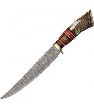 Damascus Crown Bowie