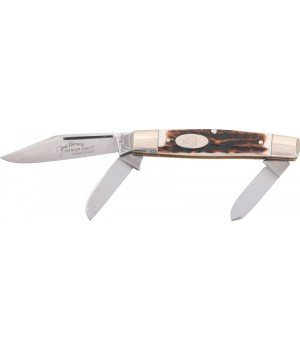 German Eye Jim Bowie Premium Stockman Stag