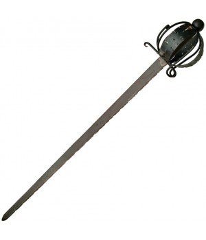 Pakistan Hand Forged Rustic 
Baskethilt Sword