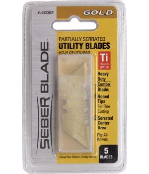 Seber Utility Knife Gold Five 
Pack Replacement Blades